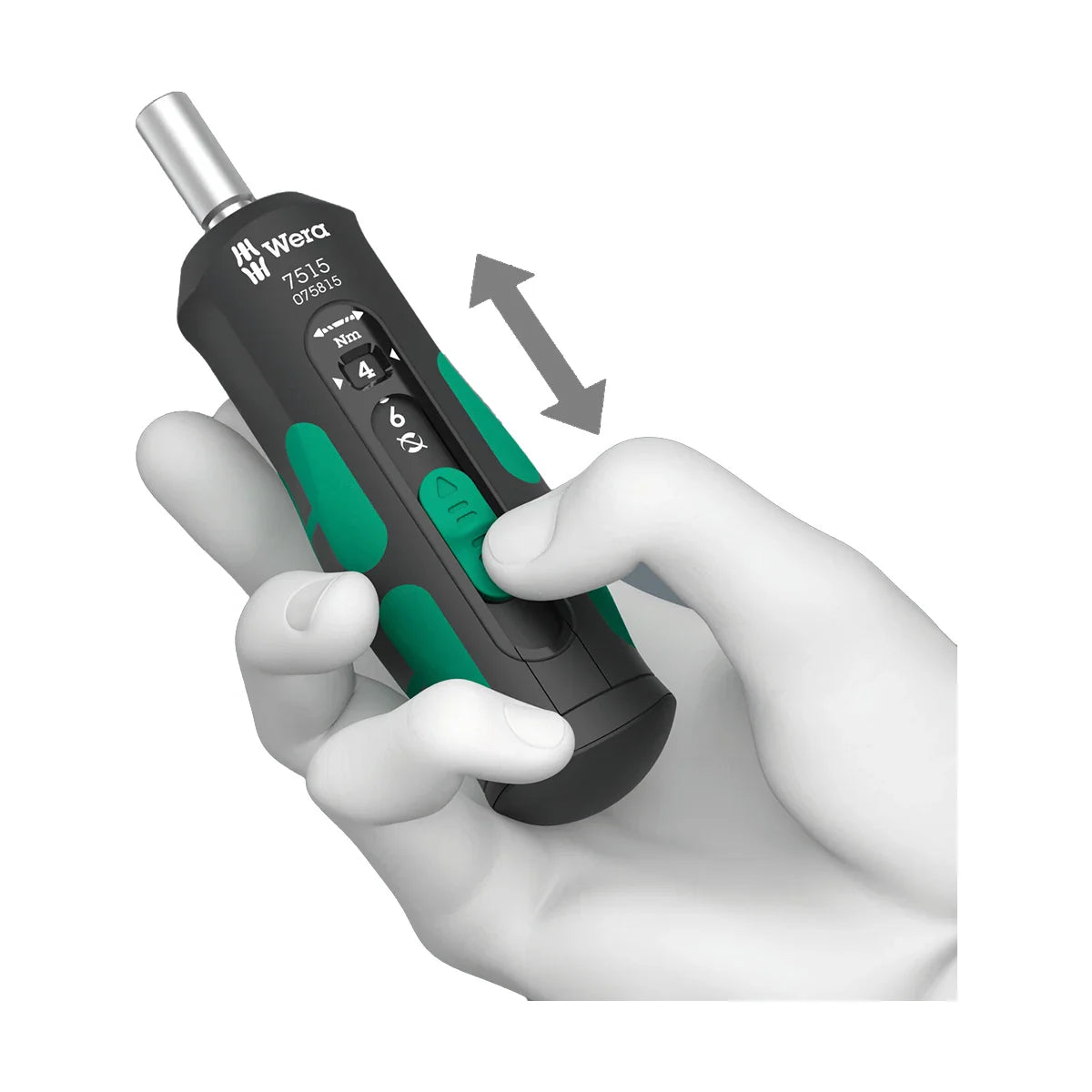 Wera Tools 05075815001 Kraftform Safe-Torque Speed Torque Screwdriver Handle 1/4" Drive