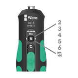 Wera Tools 05075815001 Kraftform Safe-Torque Speed Torque Screwdriver Handle 1/4" Drive