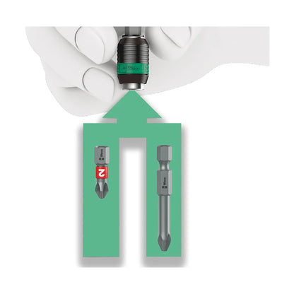 Wera Tools 05073421001 889/4/1 K SB Rapidaptor Universal 1/4" Bit Holder