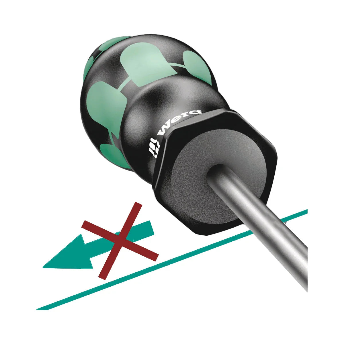 Wera Tools 05100070001 368 SB Screwdriver for # 1 Robertson Square Screws