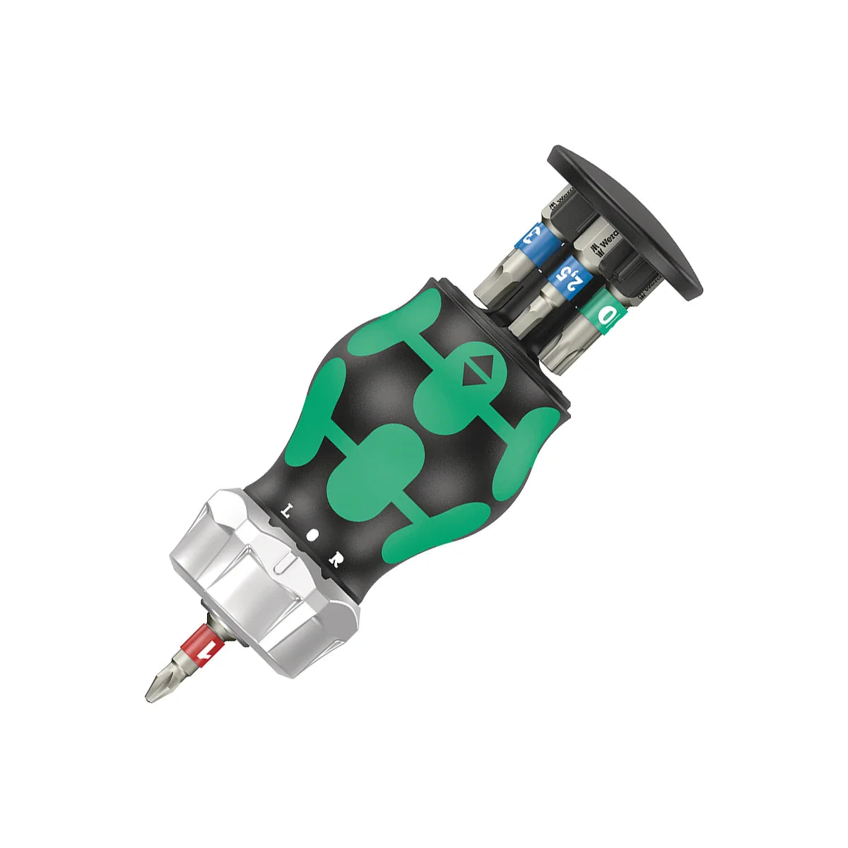 Wera Tools 05004185001 Kraftform Kompakt Bit-Holding Stubby Screwdriver Handle.