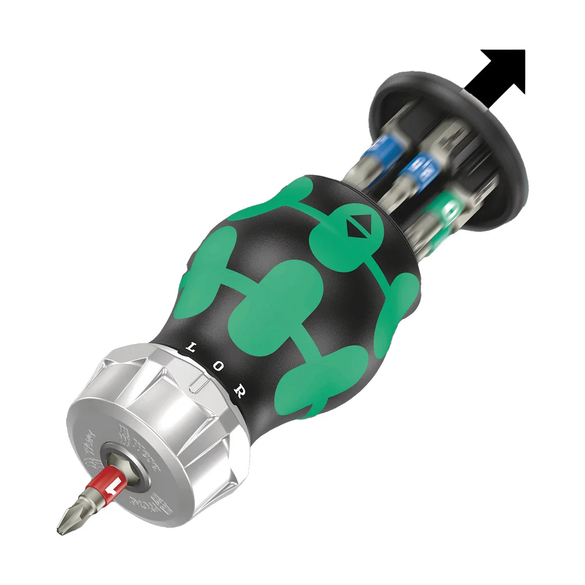 Wera Tools 05004185001 Kraftform Kompakt Bit-Holding Stubby Screwdriver Handle.