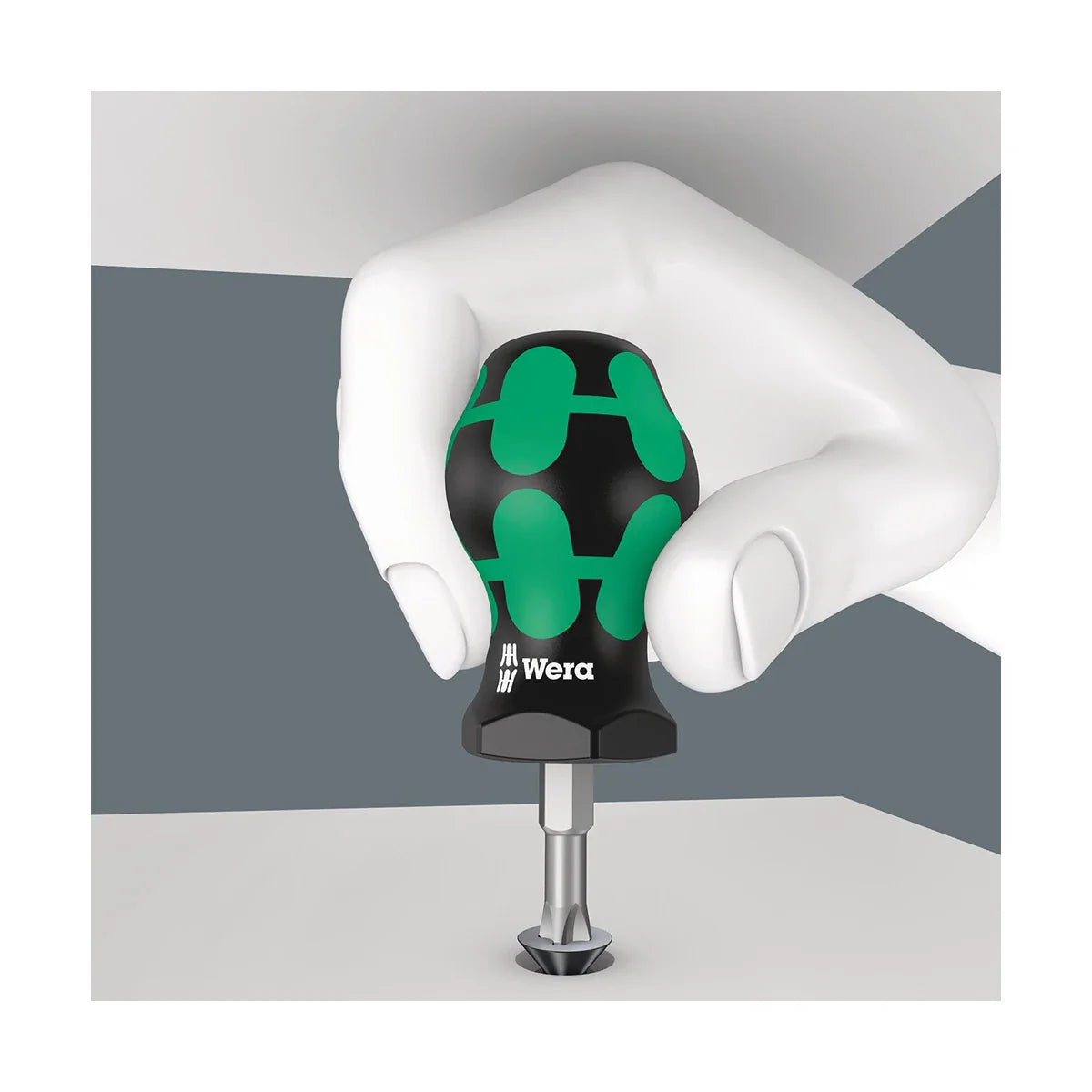 Wera Tools 05008864001 368 Stubby screwdriver for #2 Square Head Robertson Screws