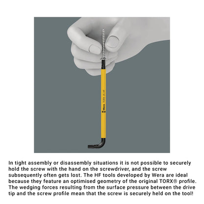 Wera Tools 05024179001 9-Piece Imperial Multi-Colour BlackLaser Torx Key Set