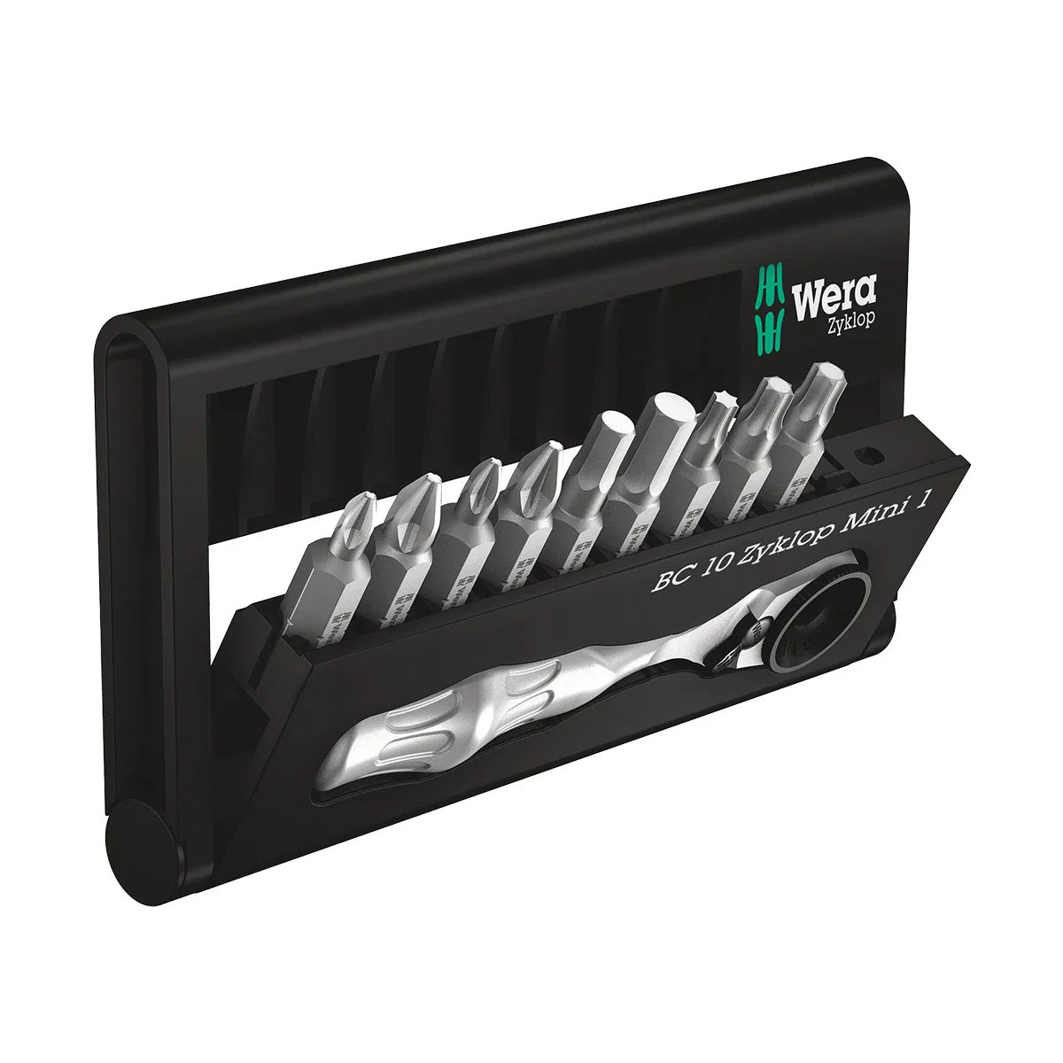 Wera Tools 05073645001 Bit-Check 10 Zyklop Mini 1 Ratchet & Bit Set