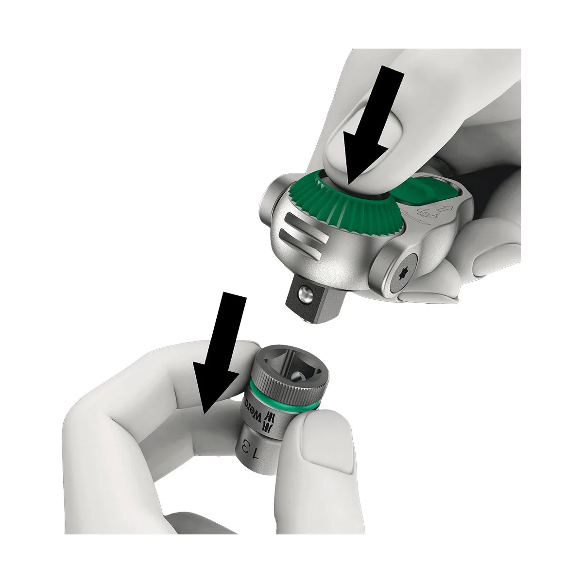 Wera Tools 05003550001 8000 B Zyklop Speed Ratchet with 3/8" Drive