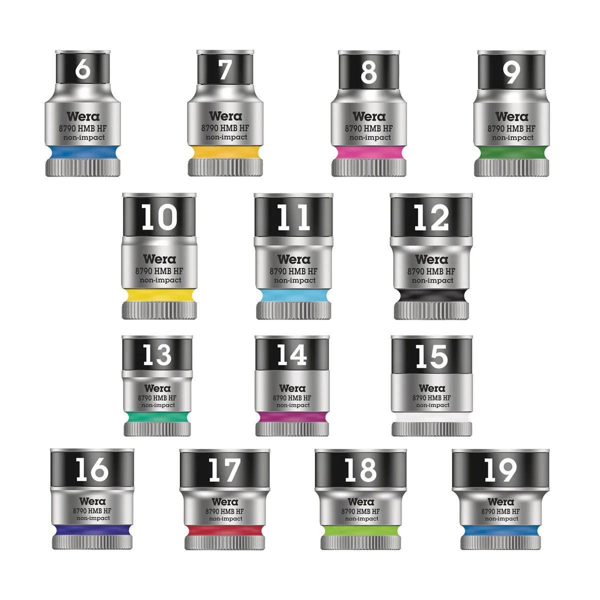 Wera Tools 05003536001 8100 SB All-in Zyklop 38 Piece Metric Speed Ratchet Set, 3/8" Drive