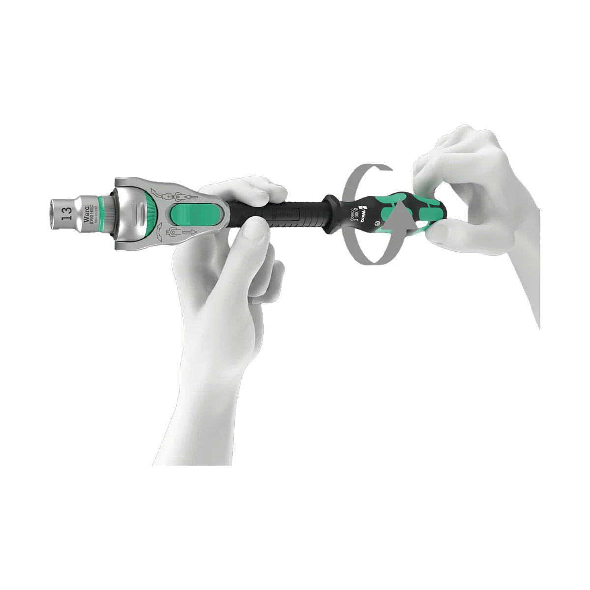 Wera Tools 05003536001 8100 SB All-in Zyklop 38 Piece Metric Speed Ratchet Set, 3/8" Drive