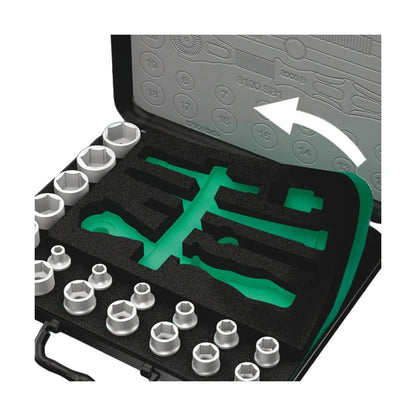 Wera Tools 05003596001 8100 SB 4 Zyklop Speed Ratchet 38 Piece Set 3/8" drive - Imperial