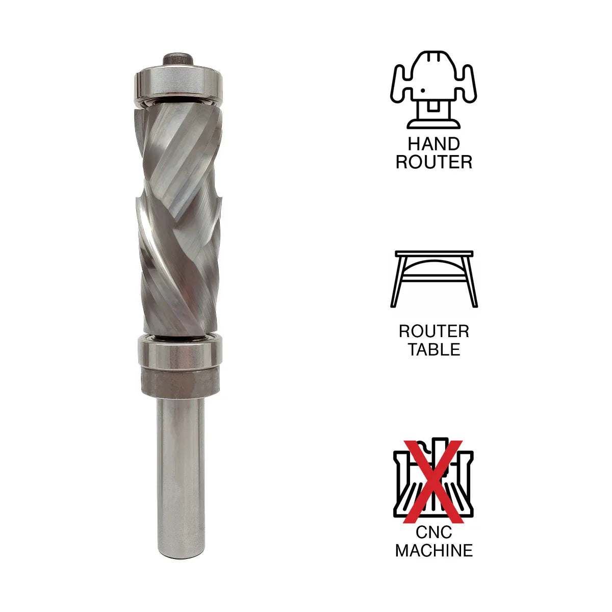Whiteside WHUDC9213 Ultra-Long Ultimate Trim Combination Bit