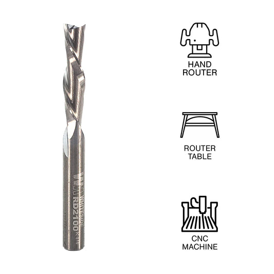 Whiteside WHRD2100 Down Cut Spiral Bit 1/4"SH, 1/4"CD, 1"CL