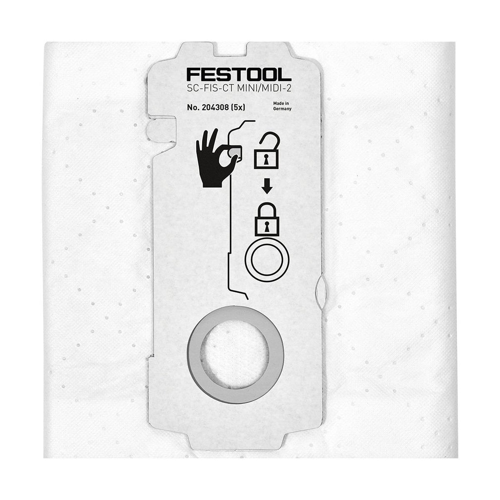 Festool Self-Cleaning Filter Bags For CT MINI/MIDI-1 