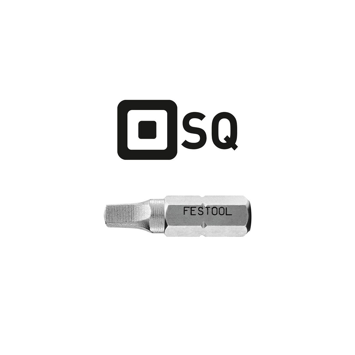 Festool Centrotec 1" Square Drive #1 Driver Bit SQ 1-25/10 