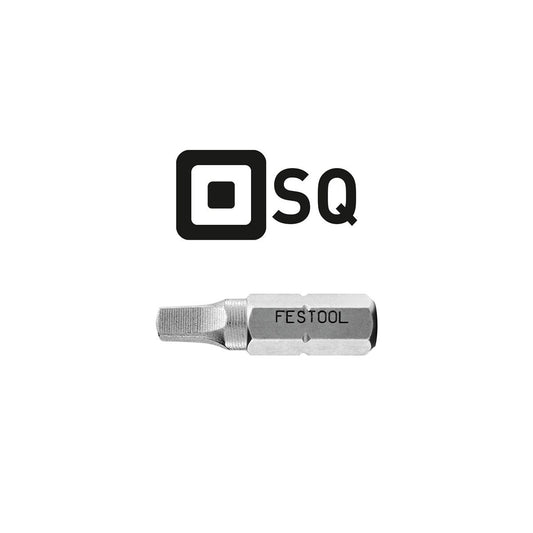 Festool Centrotec 1" Square Drive #2 Driver Bit SQ 2-25/10 