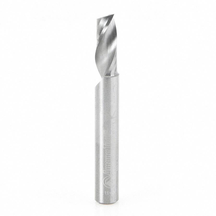 Amana Tool Solid Carbide CNC Spiral 'O' Flute, Aluminum Cutting 1/4 Dia x 5/8 x 1/4 Inch Shank Up-Cut 