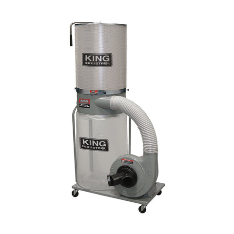 King Industrial 1,200 CFM Dust Collector with Canister Filter 