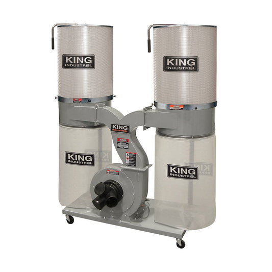 King Industrial 2280 CFM Dust Collector with Canister Filter 