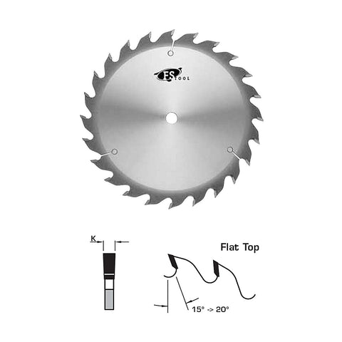 FS Tool Standard Rip Saw Blade 10" 24 Tooth 5/8" Bore 
