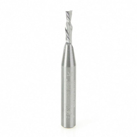 Amana Tool Solid Carbide Spiral Plunge 1/8 Diameter x 1/2 x 1/4 Inch Shank x 2 Inch Long Down-Cut 