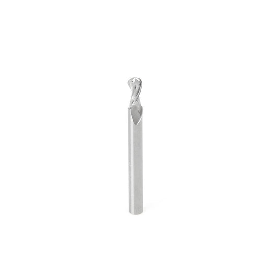 Amana Tool 46426 Solid Carbide Up-Cut Spiral Ball Nose 1/8 Radius x 1/4 Dia x 1/2 x 1/4 Shank x 2-1/2 Inch Long x 2 Flute Router Bit
