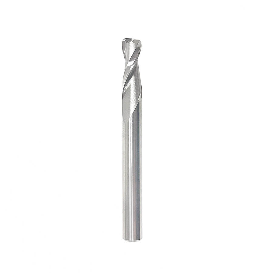 Amana Tool 46460 Solid Carbide Spiral Plunge with Corner Radius 1/16 Radius x 1/4 Diameter x 3/4 x 1/4 Inch Shank Up-Cut