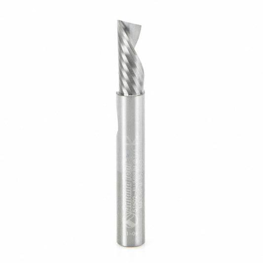 Amana Tool 51502 Solid Carbide CNC Spiral 'O' Flute, Aluminum Cutting 1/4 Dia x 5/8 x 1/4 Inch Shank Down-Cut