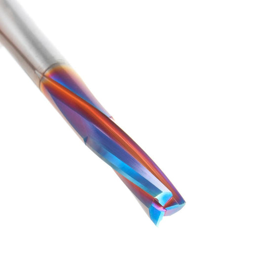 Amana Tool Solid Carbide Spektra™ Extreme Tool Life Coated Spiral Finisher 1/4 Diameter x 7/8 x 1/4 Shank Down-Cut Router Bit 