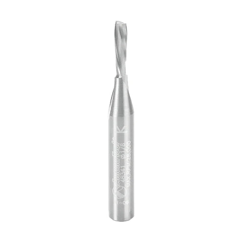 Amana Tool 46341 Solid Carbide Spiral Plunge for Solid Wood 1/8 Diameter x 1/2 x 1/4 Inch Shank Down-Cut