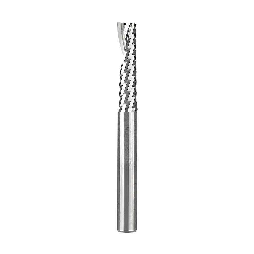 Amana Tool 51405 Solid Carbide CNC Spiral 'O' Flute, Plastic Cutting 1/4 Diameter x 1 Inch x 1/4 Shank Up-Cut Router Bit