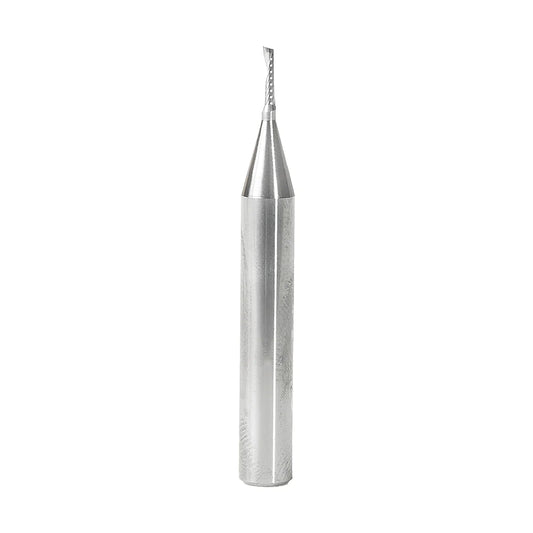 Amana Tool 51441 Solid Carbide CNC Spiral 'O' Flute, Plastic Cutting 1/16 Diameter x 1/4 x 1/4 Shank x 2 Inch Long Up-Cut Router Bit