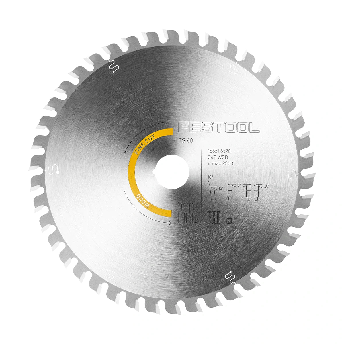 Festool 205772 Fine Cut Wood Saw Blade 42 Tooth ATB