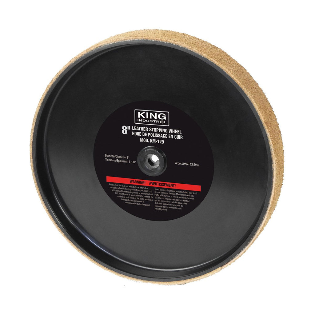 King Industrial Replacement 8" Leather Stropping Wheel for KC-4900S 