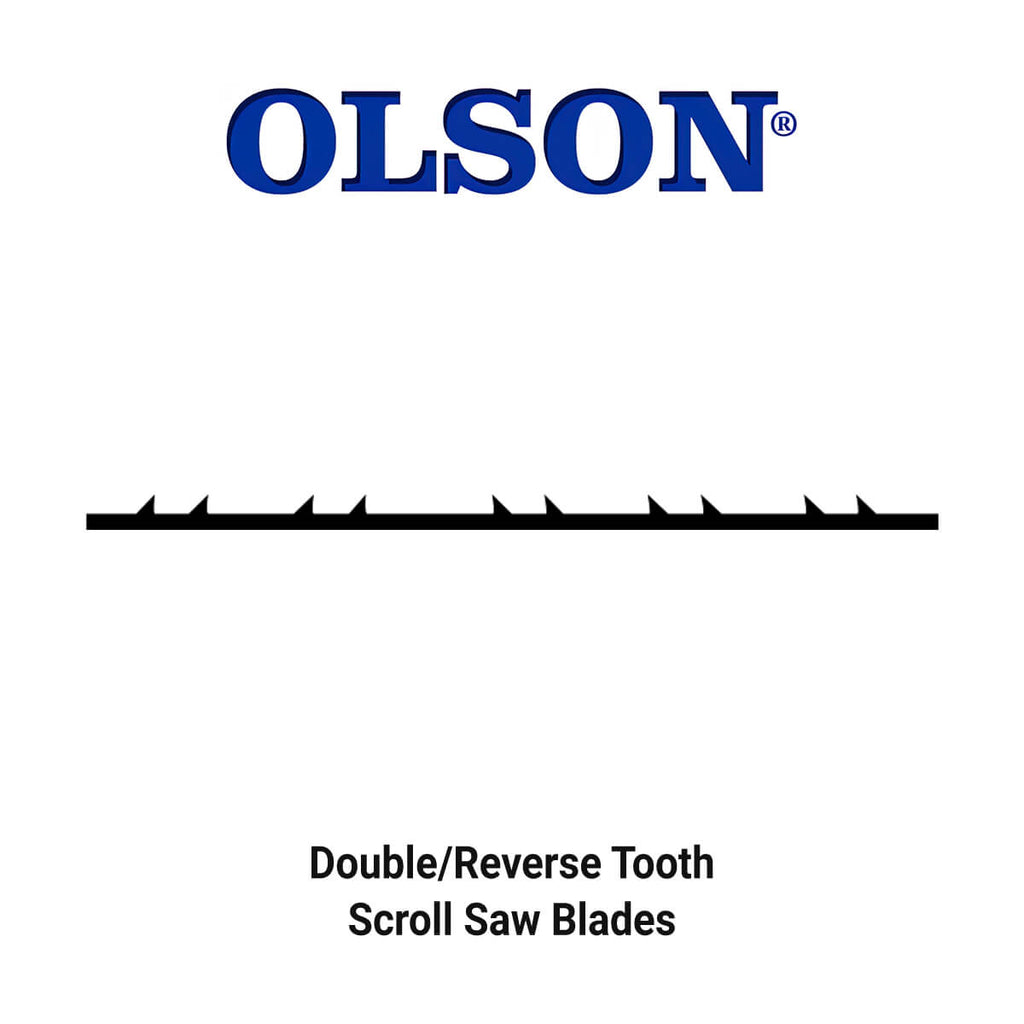 Olson PG495HG 5" PGT® Precision Ground Tooth Double Tooth Scroll Saw Blade