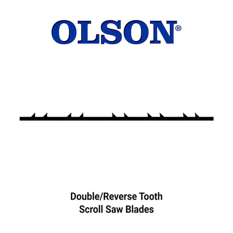Olson PG49802 5" PGT® Precision Ground Tooth Double Tooth Scroll Saw Blade