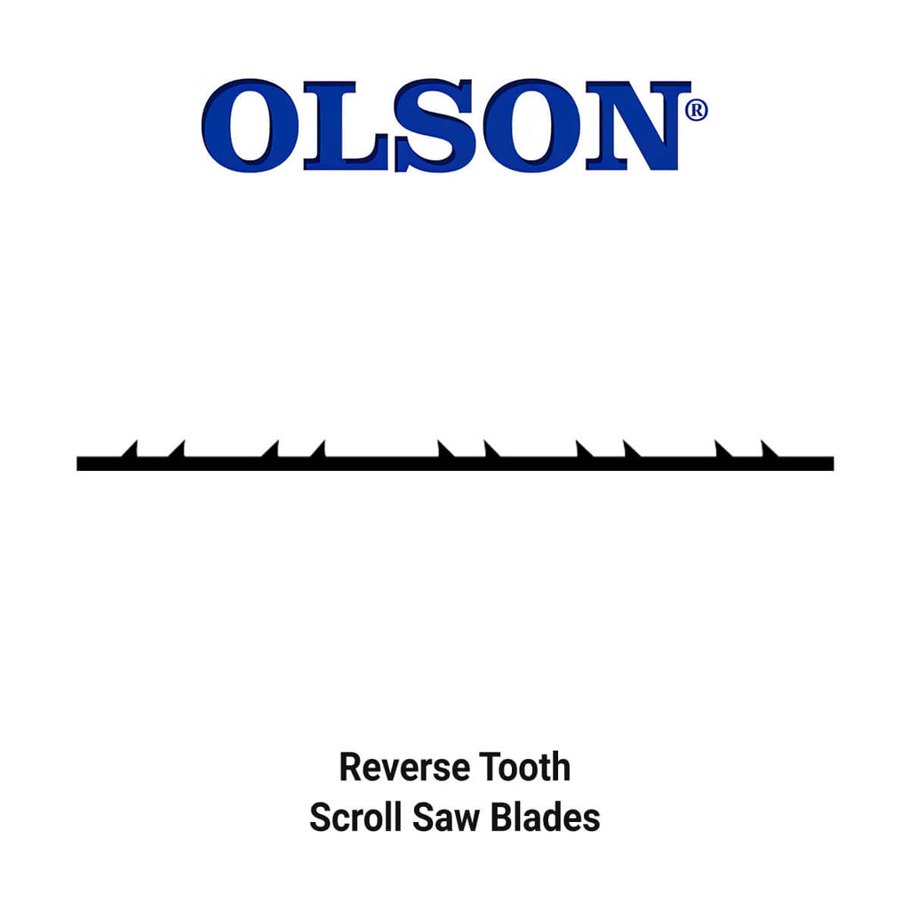 Olson FR420RGR 5" Reverse Tooth Scroll Saw Blades