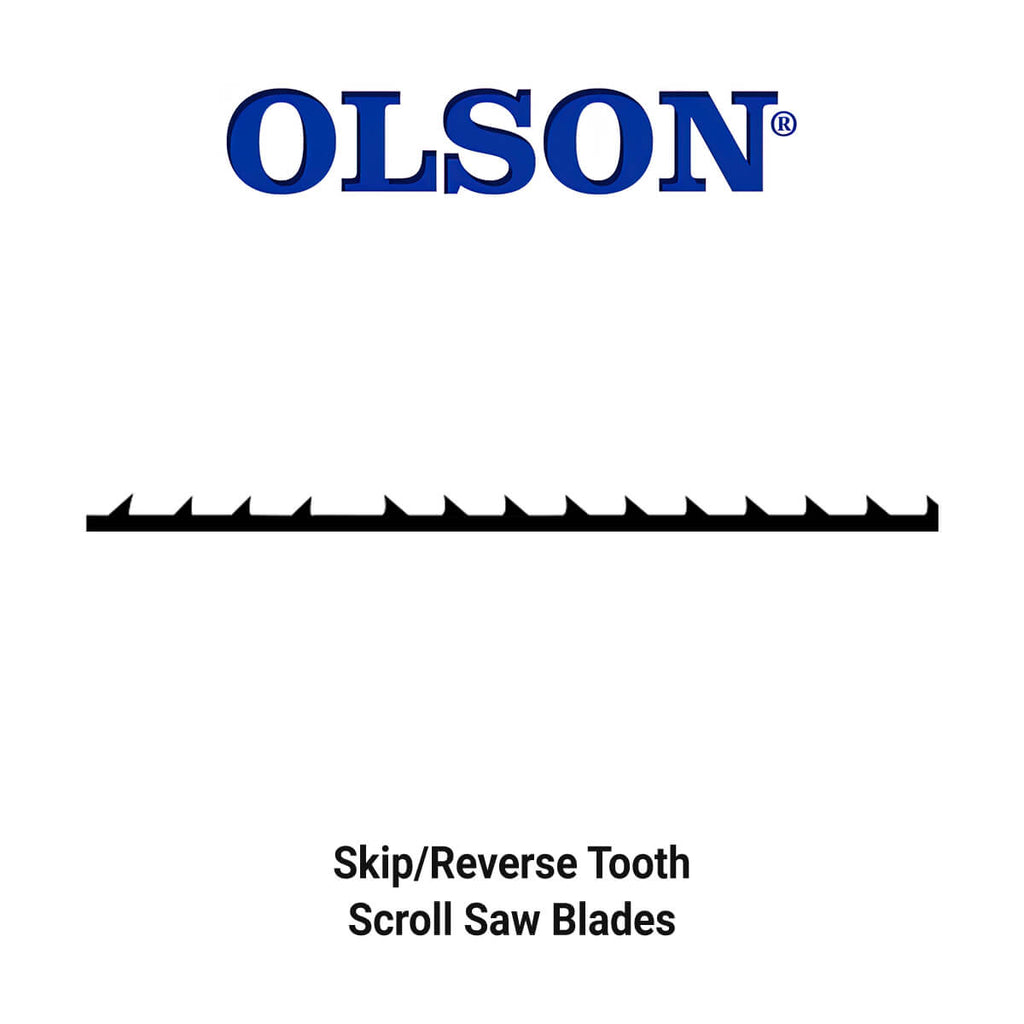 Olson PG459HG 5" PGT® Precision Ground Tooth Skip Reverse Tooth Scroll Saw Blade