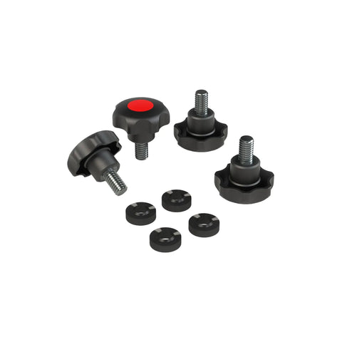 TSO Products 61-427 A M6 Knob Set with Centering Spacers